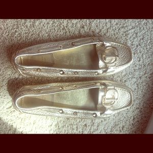 Gold Dior Shoes
